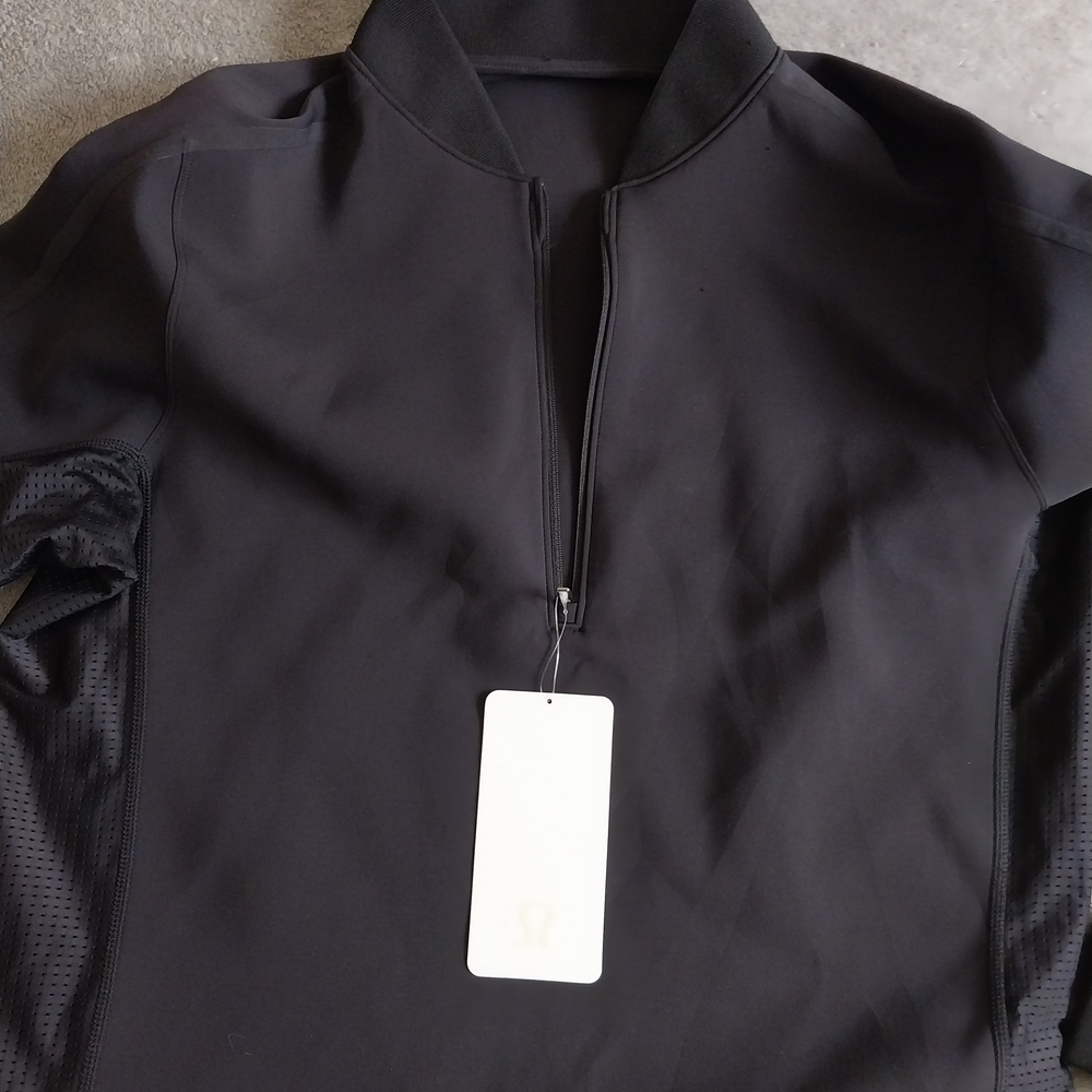 lululemon athletica Black Utility Jacket with Half-Zip